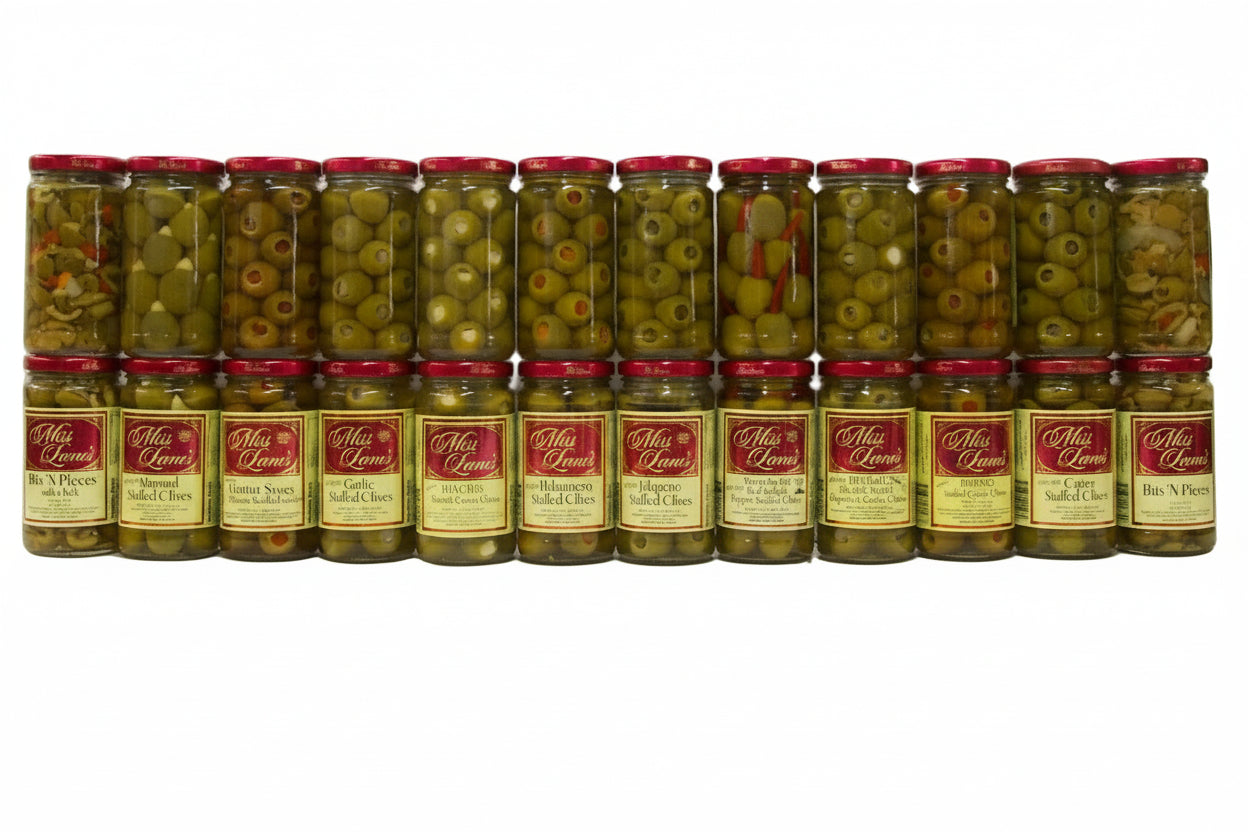 Assorted Queen Stuffed Olives 3 Pack - Choose Your Own Flavors