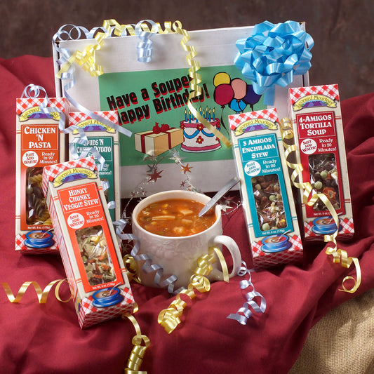 ''Have a Souper Happy Birthday'' 5 Soup Sampler Gift Box *NEW LOWER PRICE!*
