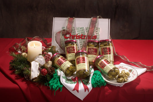 Happy Holidays 6 Pack Queen Stuffed Olives Gift Set- *NEW LOWER PRICE*