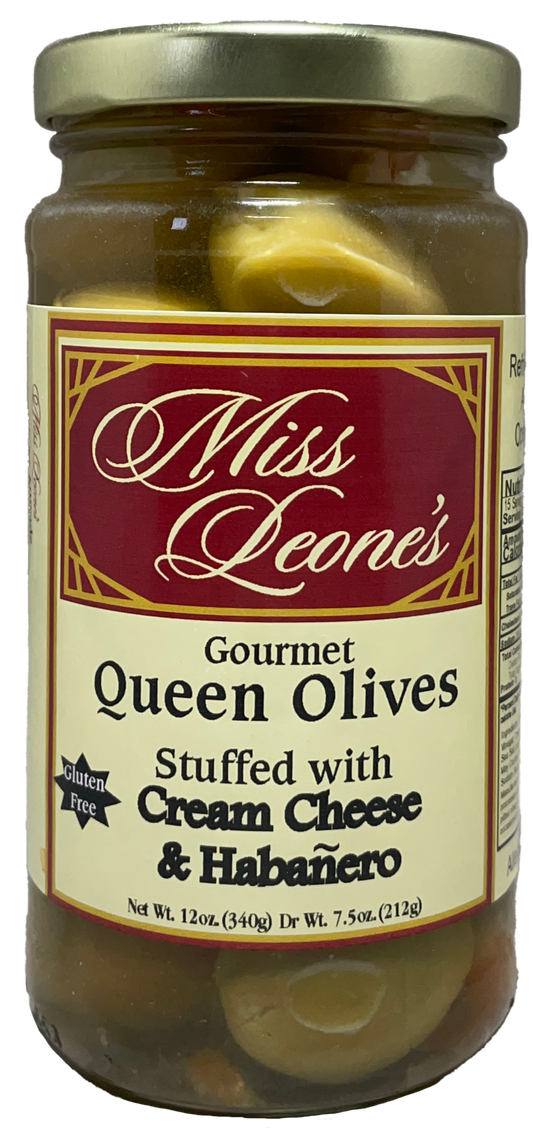 Cream Cheese & Habanero Double Stuffed Queen Olives *NEW LOWER PRICE*