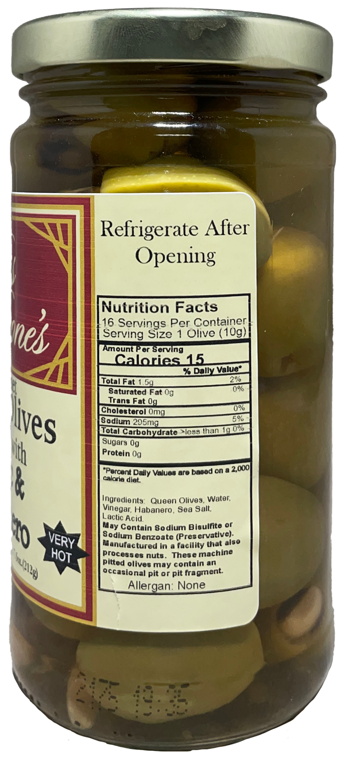 Garlic & Habanero Stuffed Queen Olives *NEW LOWER PRICE*