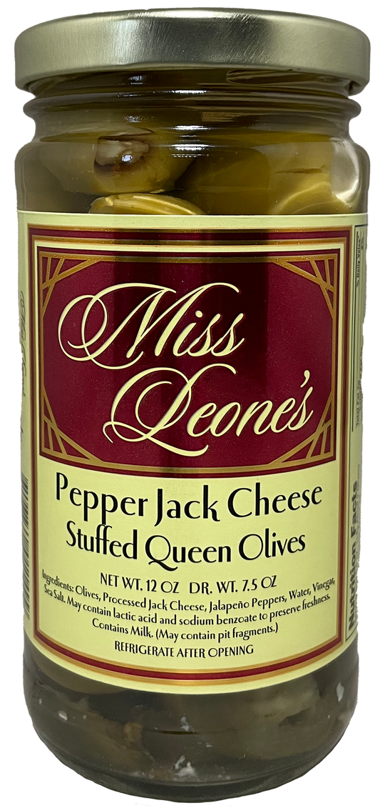 Pepper Jack Cheese Stuffed Queen Olives *NEW LOWER PRICE*