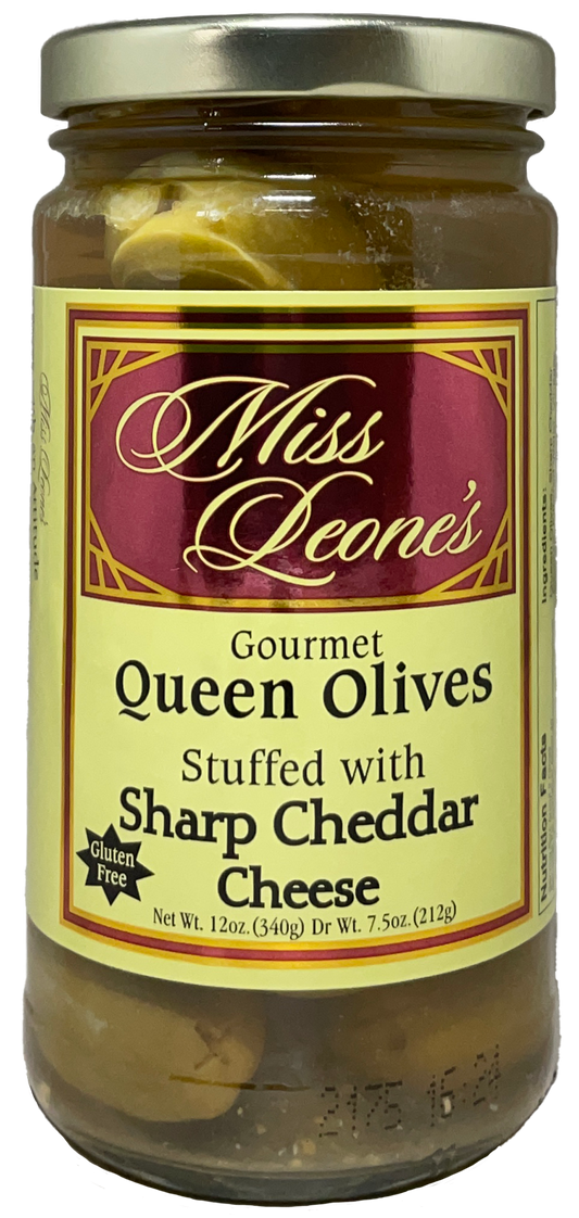 Sharp Cheddar Cheese Stuffed Queen Olives *NEW LOWER PRICES*