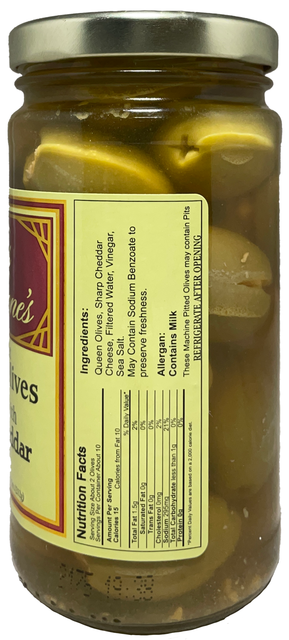 Sharp Cheddar Cheese Stuffed Queen Olives *NEW LOWER PRICES*