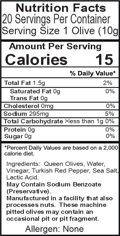 Fire in the Pit Stuffed Queen Olives *NEW LOWER PRICE*