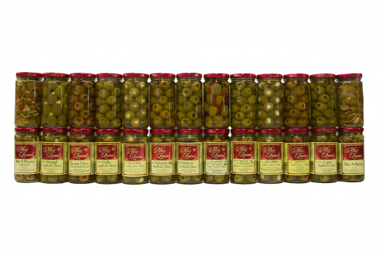 Assorted Queen Stuffed Olives 6 Pack - Choose Your Own Flavors! main image