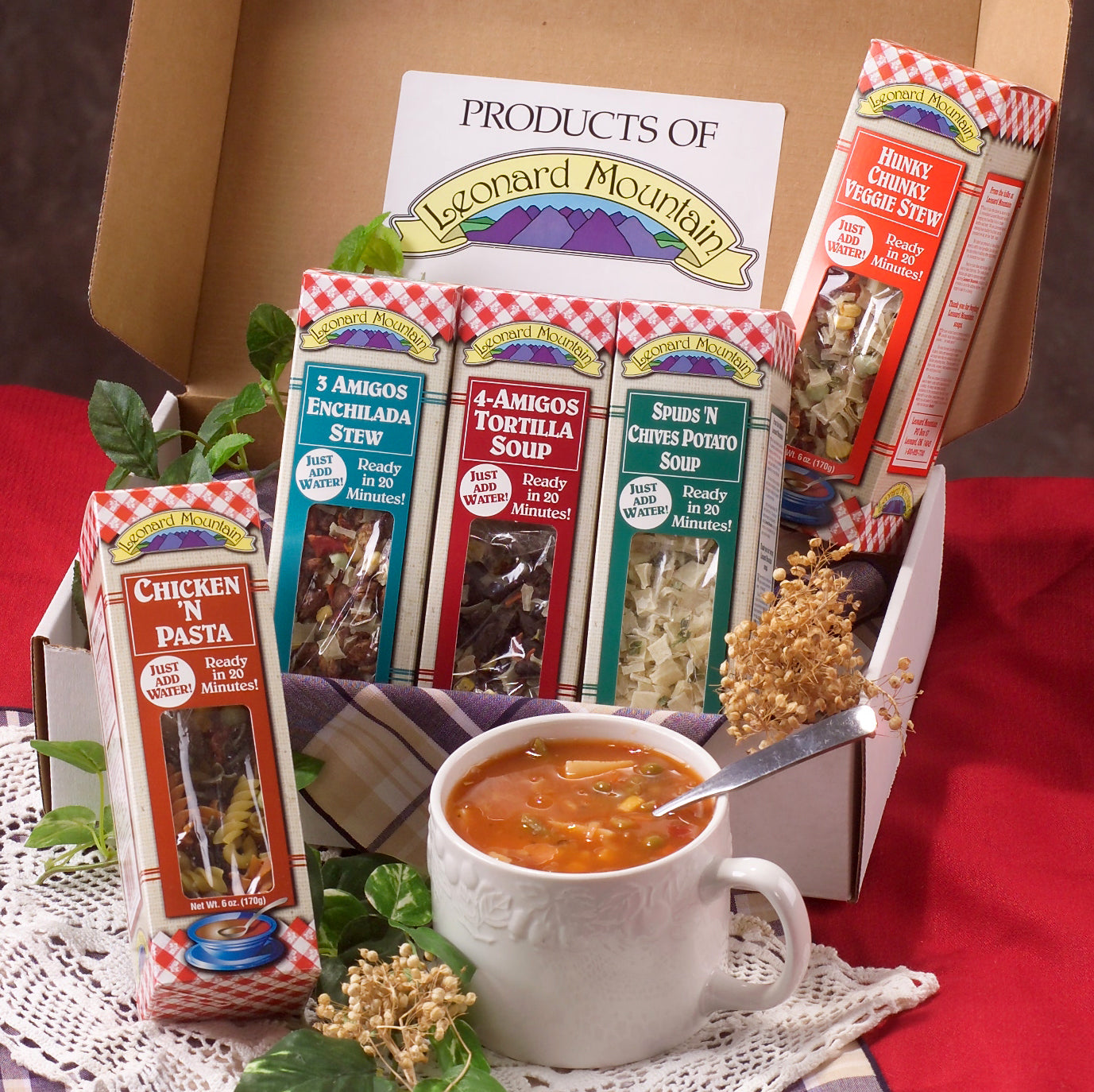 Leonard Mountain 5 Soup Sampler Gift – Leonard Mountain Olive and