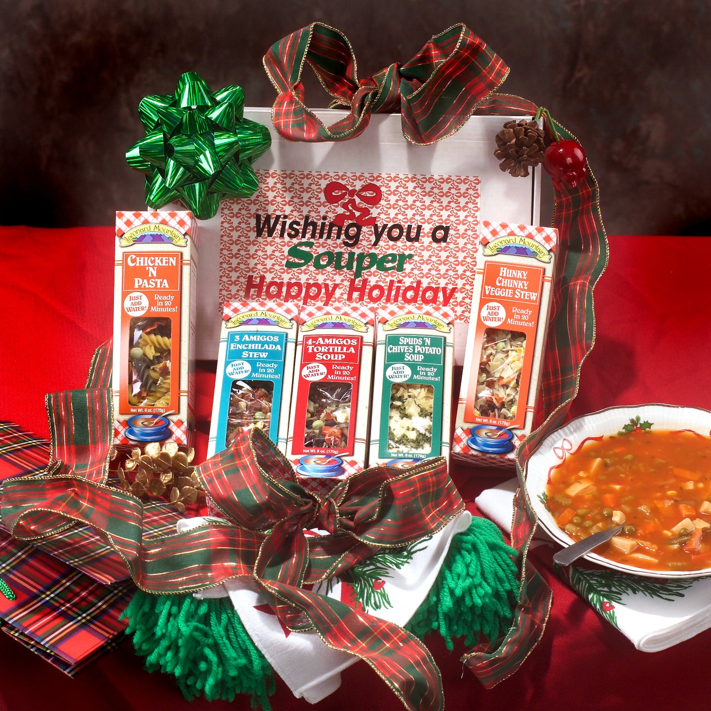 ''Wishing you a Souper Happy Holidays'' 5 Pack Soup Gift Set *NEW LOWER PRICE!*