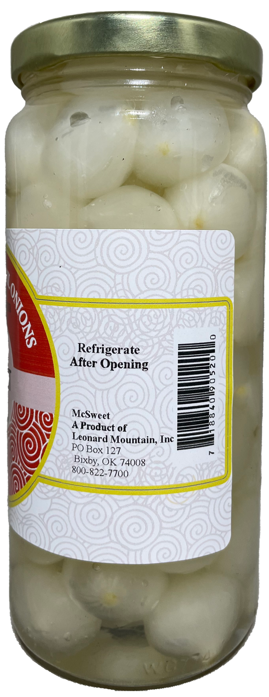 McSweet Cocktail Onions – Leonard Mountain Olive and Soups