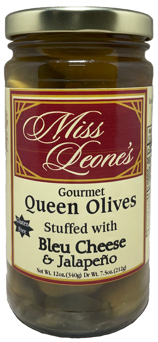 Bleu Cheese & Jalapeno Double Stuffed Queen Olives *NEW LOWER PRICE*