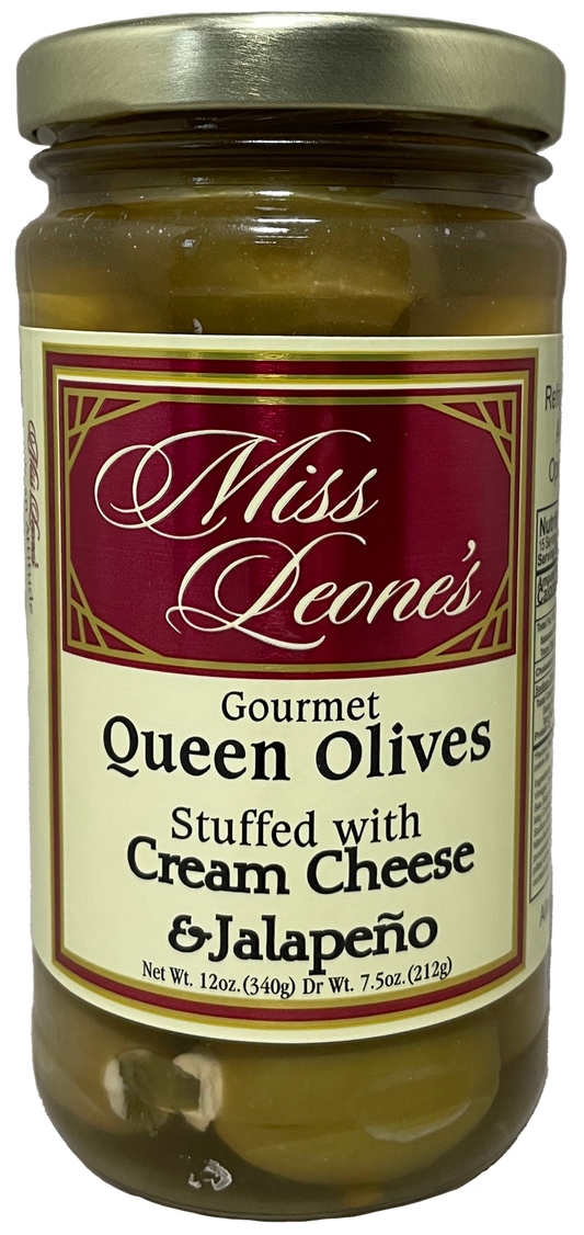 Cream Cheese & Jalapeno Double Stuffed Queen Olives *NEW LOWER PRICE*