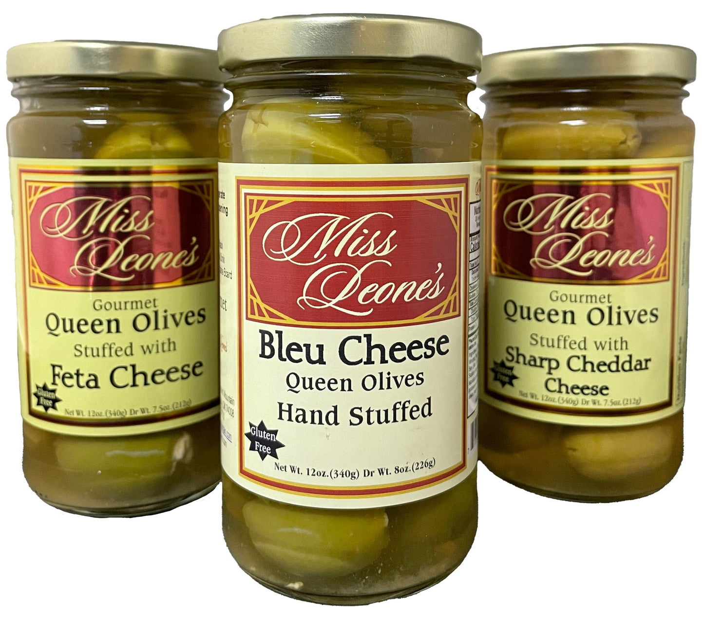 Miss Leone's Cheese Lovers Stuffed Olives 3 Pack *NEW LOWER PRICE!*
